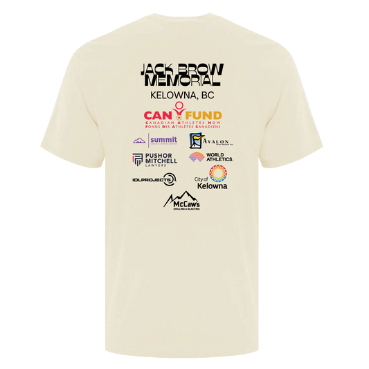 Jack Brow Track & Field 2025 | Short Sleeve Tee - Natural