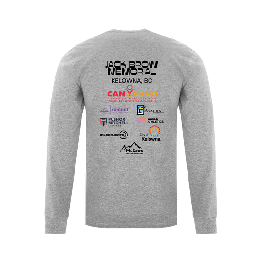 Jack Brow Track & Field 2025 | Long Sleeve Tee - Light Grey