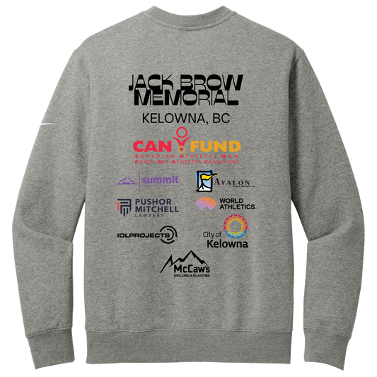 Jack Brow Track & Field 2025 | Nike Sweatshirt - Light Grey