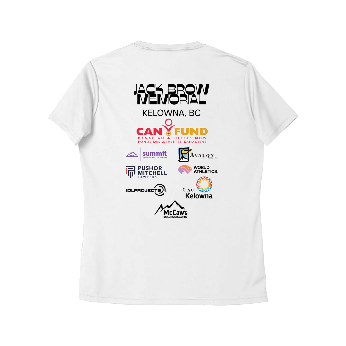 Jack Brow Track & Field 2025 | Women's Athletic Tee - White
