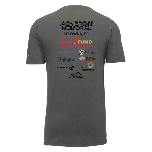 Jack Brow Track & Field 2025 | Nike Athletic Tee - Graphite