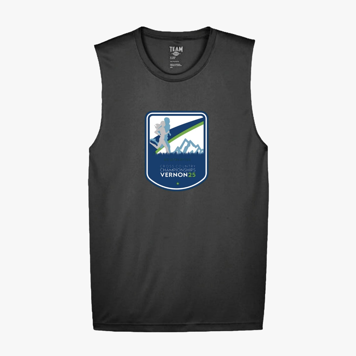 BC Athletics XC Provincial Championships 2025 | Men's Adult Athletic Tank - Black