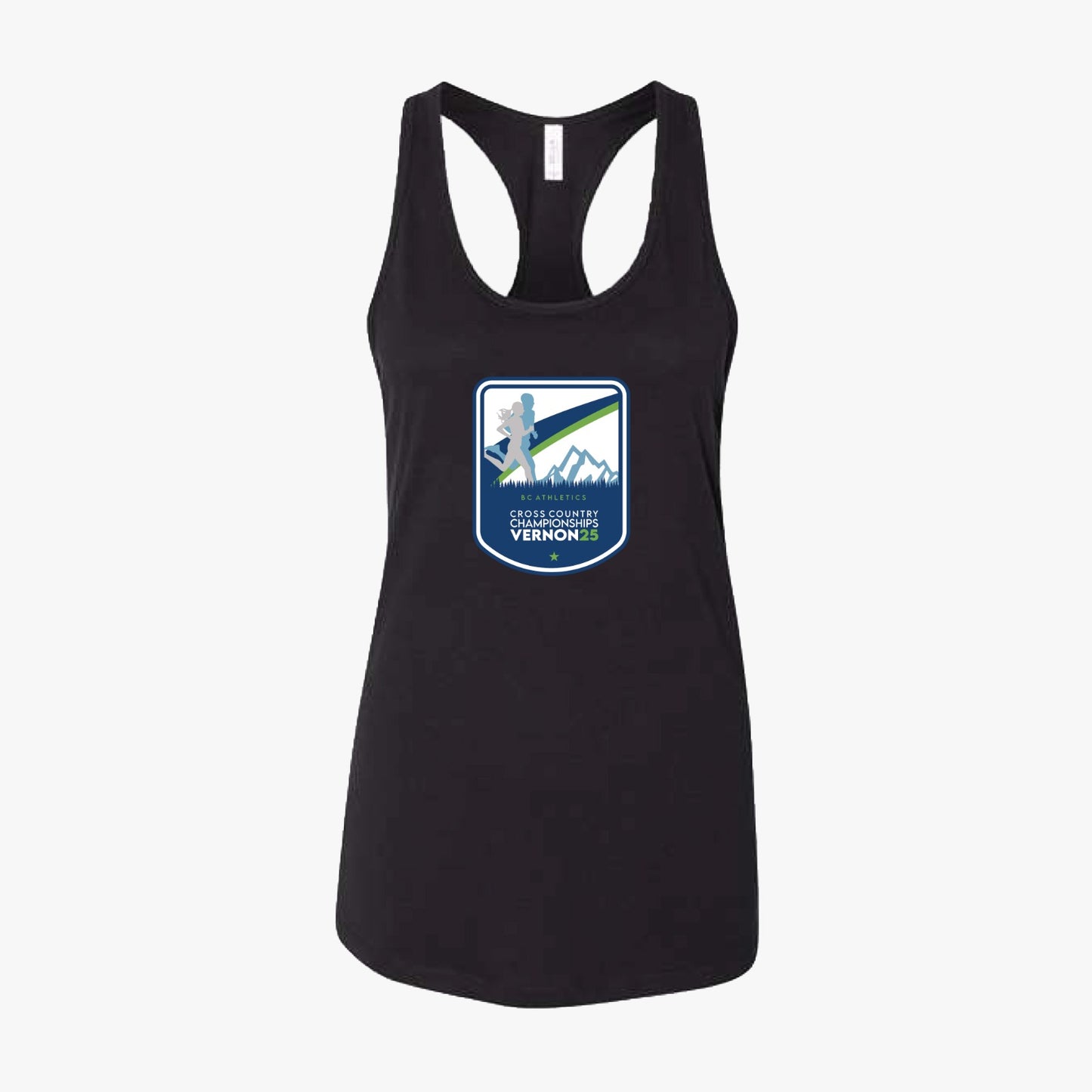BC Athletics XC Provincial Championships 2025 | Women's Adult Athletic Racerback Tank - Black