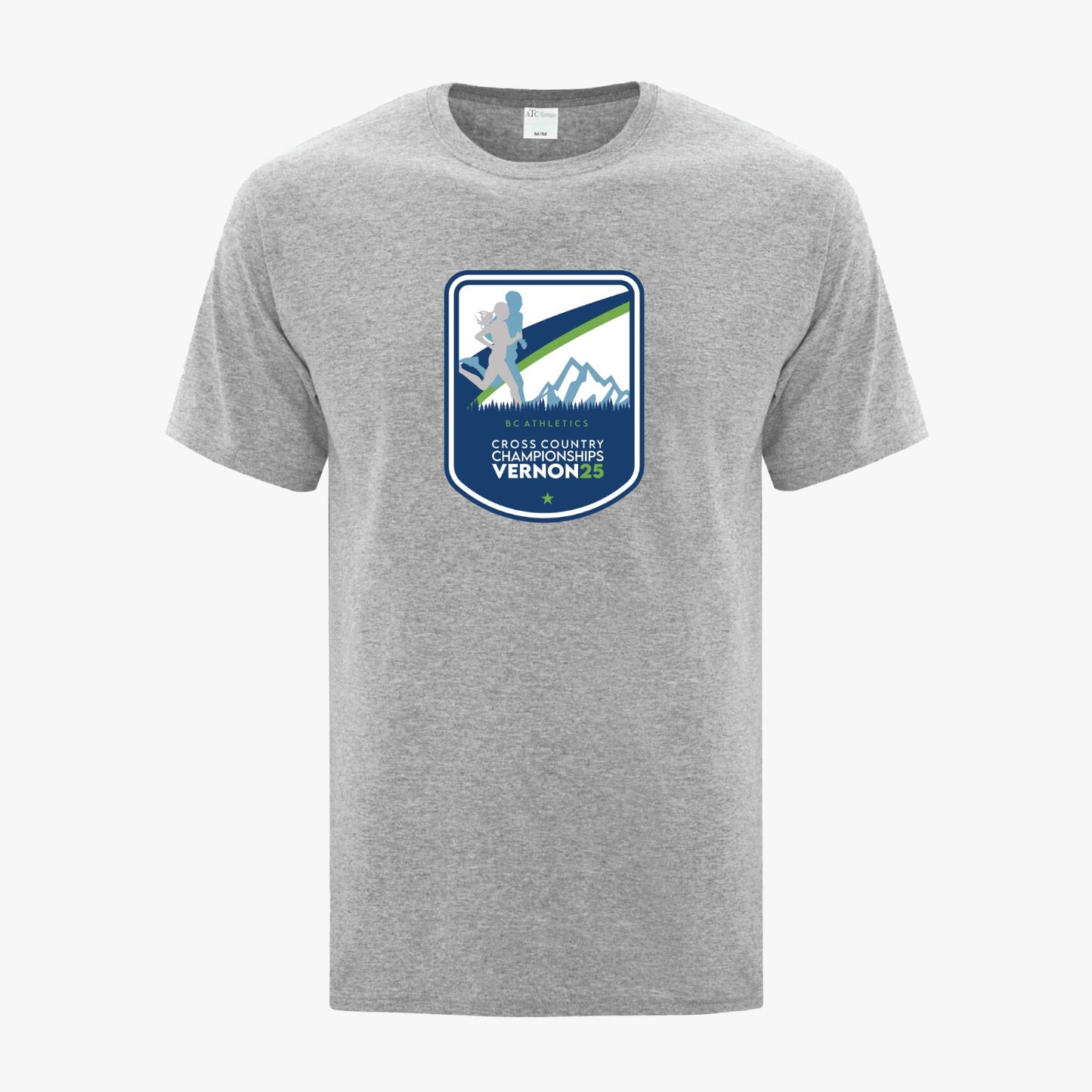 BC Athletics XC Provincial Championships 2025 | Adult T-Shirt - Light Grey