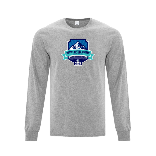 Battle Of The Border 2025 Adult Long Sleeve Shirt - Heather Grey
