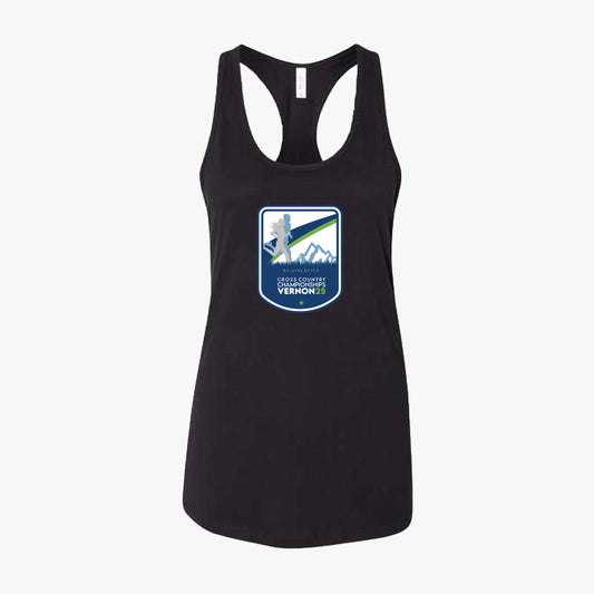 BC Athletics XC Provincial Championships 2025 | Women's Adult Athletic Racerback Tank - Black