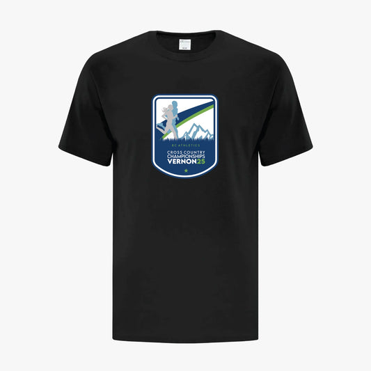 BC Athletics XC Provincial Championships 2025 | Adult T-Shirt - Black