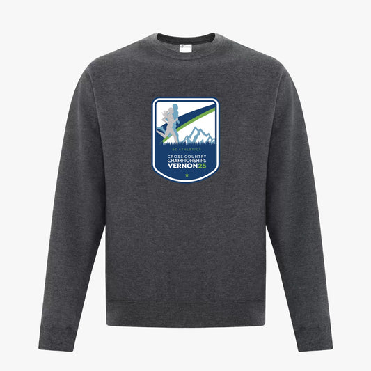 BC Athletics XC Provincial Championships 2025 | ATC Adult Crewneck - Dark Grey